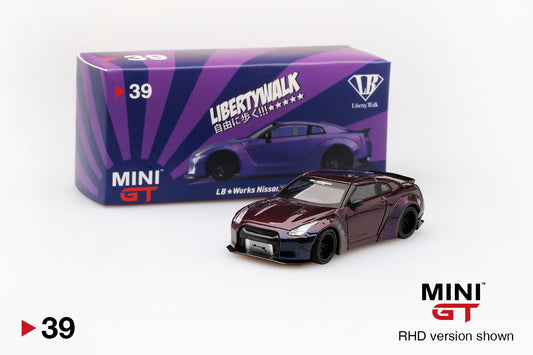 Mô hình xe Mini GT 1:64 LB★WORKS Nissan GT-R (R35) Magic Purple - MGT00039-R