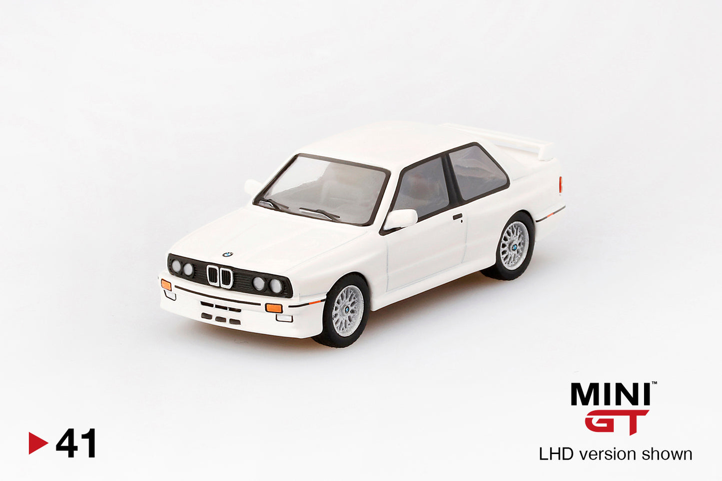 Mô hình xe Mini GT 1:64 BMW M3 (E30) Alpine White - MGT00041