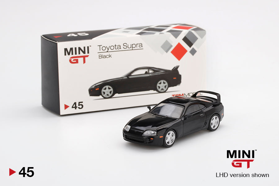 Mô hình xe Mini GT 1:64 Toyota Supra (JZA80) Black - MGT00045
