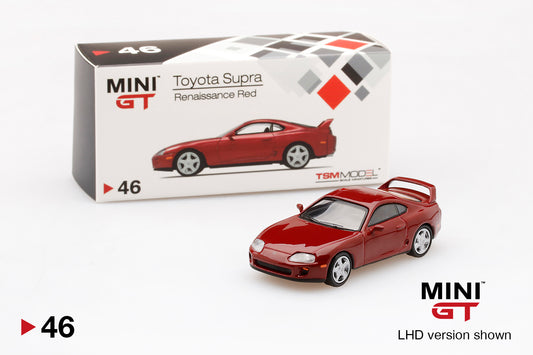 Mô hình xe Mini GT 1:64 Toyota Supra (JZA80) Renaissance Red - MGT00046