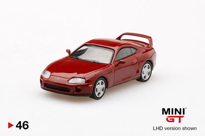 Mô hình xe Mini GT 1:64 Toyota Supra (JZA80) Renaissance Red - MGT00046