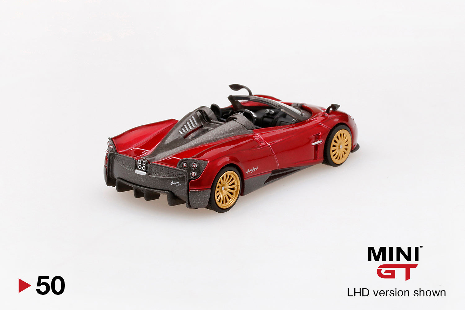 Mô hình xe Mini GT 1:64 Pagani Huayra Roadster Rosso Monza - MGT00050