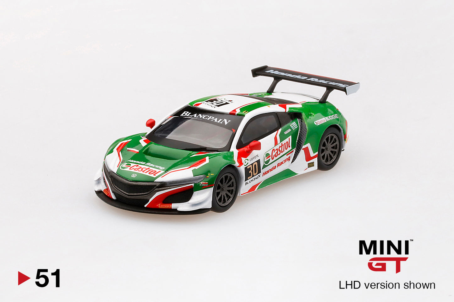 Mô hình xe Mini GT 1:64 Honda NSX GT3 #30 2018 24 Hours of Spa - MGT00051