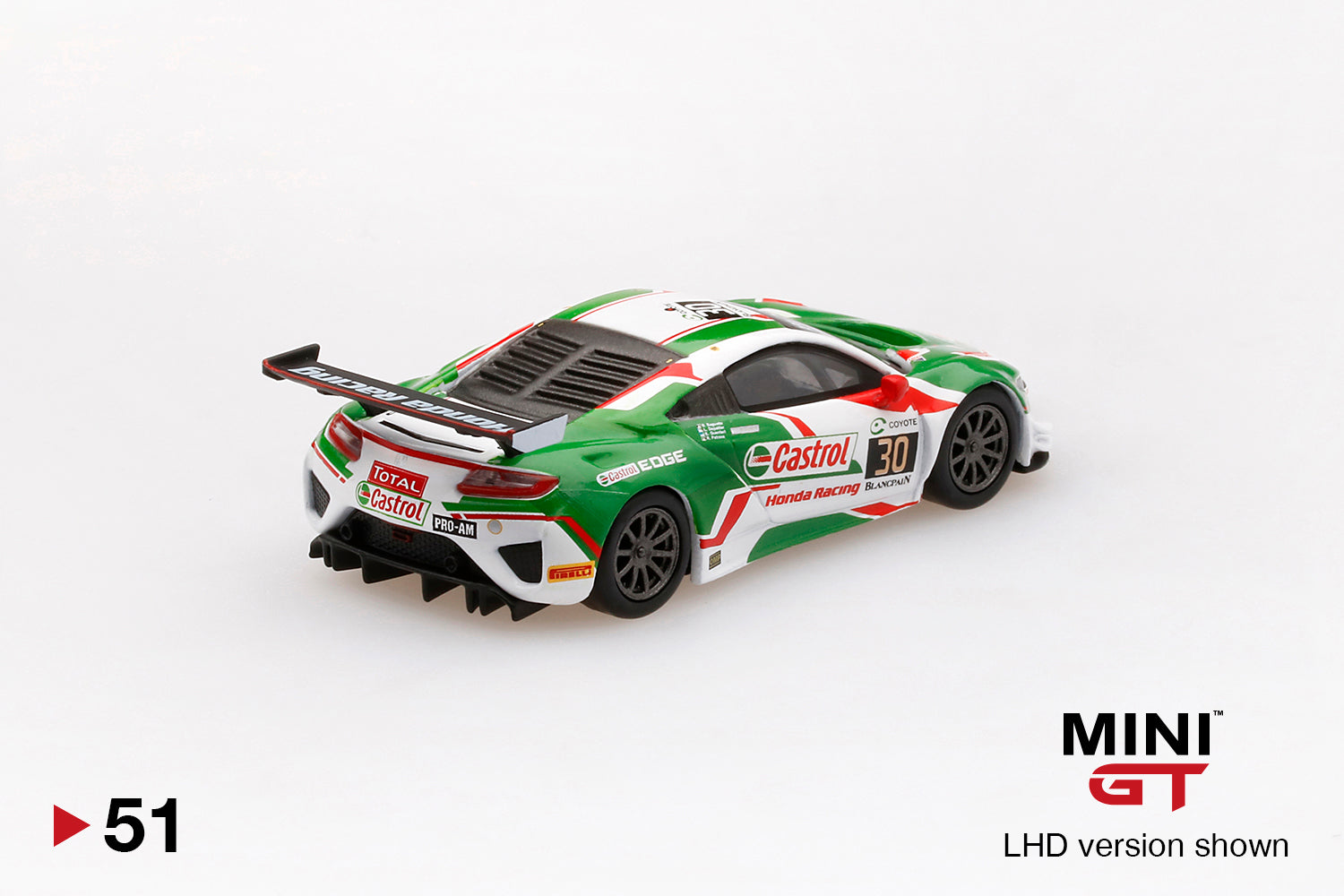Mô hình xe Mini GT 1:64 Honda NSX GT3 #30 2018 24 Hours of Spa - MGT00051