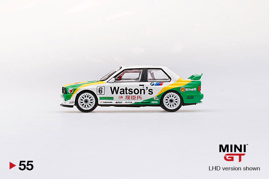 Mô hình xe Mini GT 1:64 BMW M3 (E30) #6 1991 Guia Race of Macau Winner - MGT00055-L