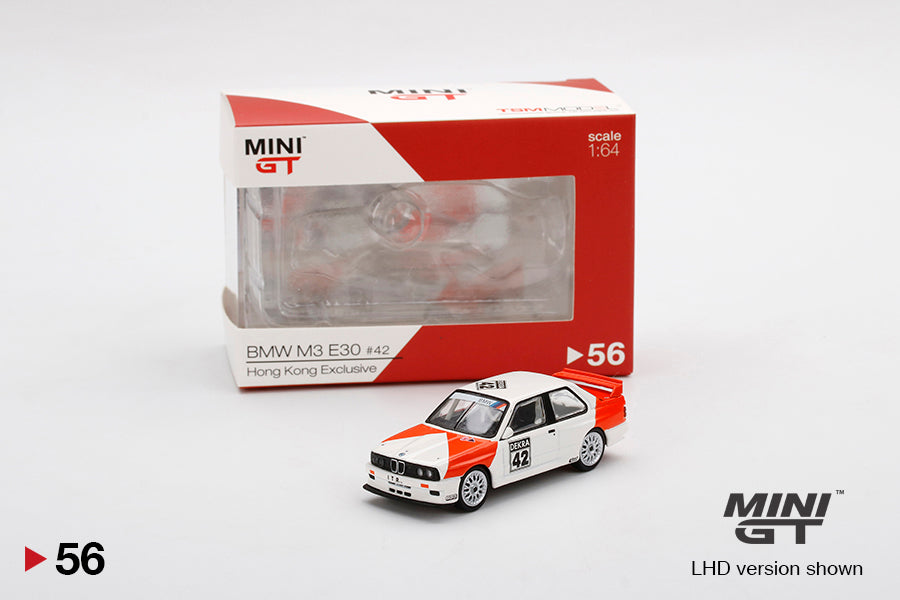 Mô hình xe Mini GT 1:64 BMW M3 E30 #42 1991 Deutsche Tourenwagen Meisterschaft - mgt00056
