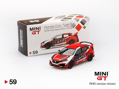 Mô hình xe Mini GT 1:64 Honda Civic Type R (FK8) 2018 Indonesia Motor Show - MGT00059