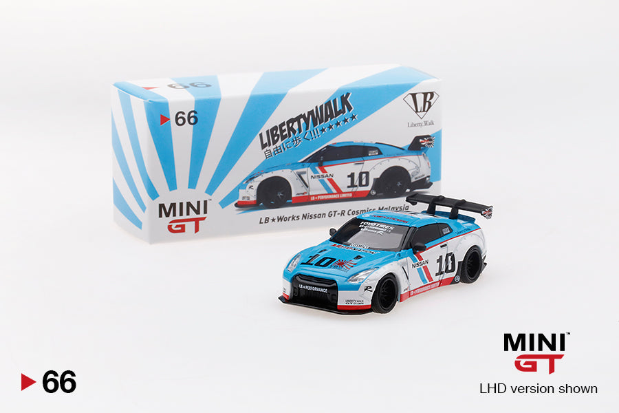 Mô hình xe Mini GT 1:64 LB★WORKS Nissan GT-R (R35) Cosmics Malaysia - MGT00066