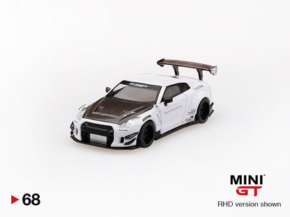 Mô hình xe Mini GT 1:64 LB★WORKS Nissan GT-R (R35) White - MGT00068