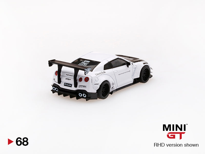 Mô hình xe Mini GT 1:64 LB★WORKS Nissan GT-R (R35) White - MGT00068