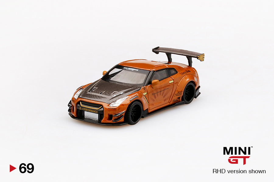 Mô hình xe Mini GT 1:64 LB★WORKS Nissan GT-R (R35) Metallic Brown - MGT00069