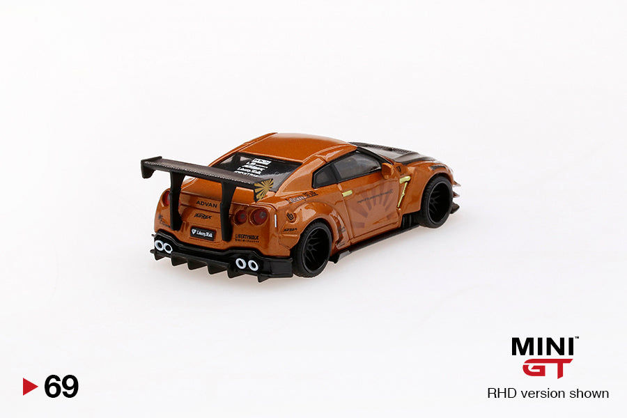 Mô hình xe Mini GT 1:64 LB★WORKS Nissan GT-R (R35) Metallic Brown - MGT00069