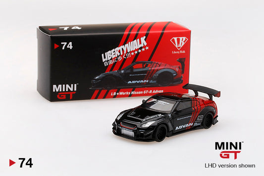 Mô hình xe Mini GT 1:64 LB★WORKS Nissan GT-R (R35) ADVAN - MGT00074