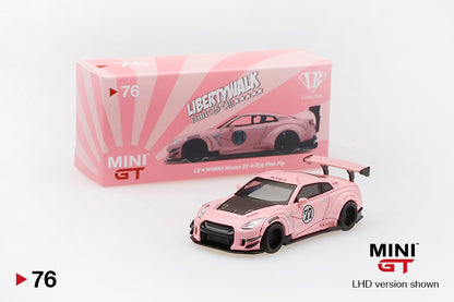 Mô hình xe Mini GT 1:64 LB★Works Nissan GT-R (R35) Pink Pig - MGT00076