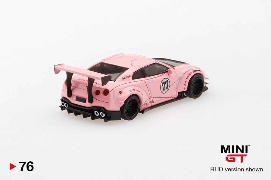 Mô hình xe Mini GT 1:64 LB★Works Nissan GT-R (R35) Pink Pig - MGT00076