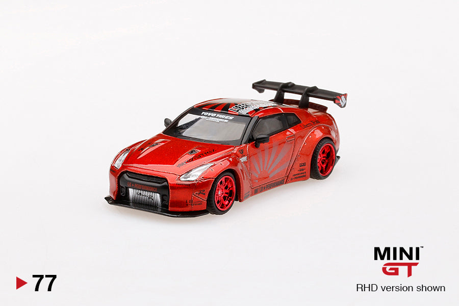Mô hình xe Mini GT 1:64 LB★Works Nissan GT-R (R35) Candy Red - MGT00077