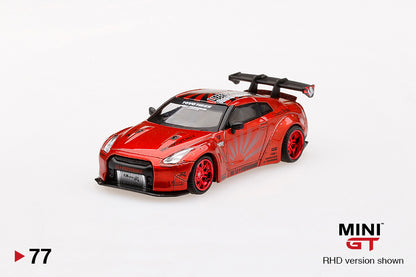 Mô hình xe Mini GT 1:64 LB★Works Nissan GT-R (R35) Candy Red - MGT00077