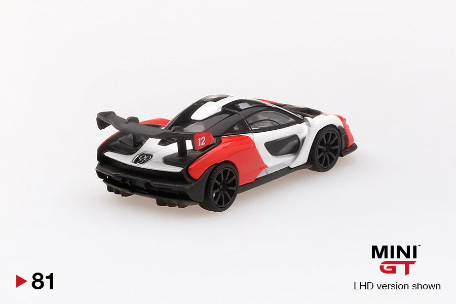 Mô hình xe Mini GT 1:64 McLaren Senna Orange / White - MGT00081