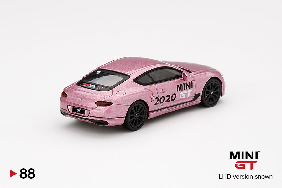 Mô hình xe Mini GT 1:64 Bentley Continental GT Passion Pink - MGT00088