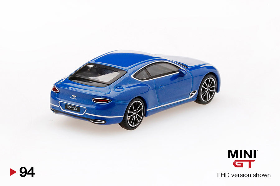 Mô hình xe Mini GT 1:64 Bentley Continental GT 2018 Sequin Blue - MGT00094