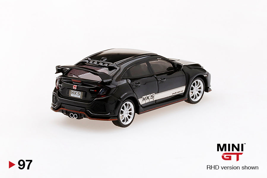 Mô hình xe Mini GT 1:64 Honda Civic Type R (FK8) HKS Black - MGT00097