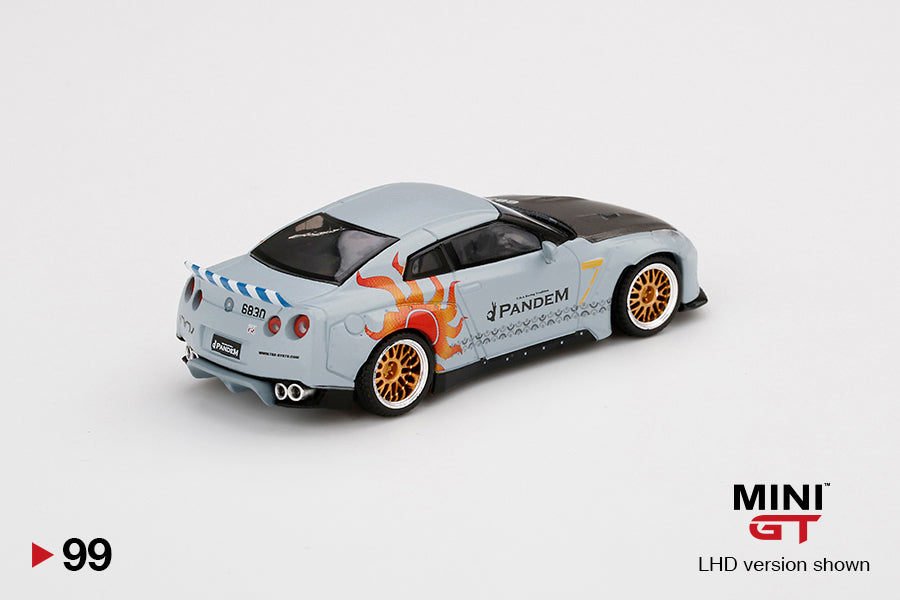 Mô hình xe Mini GT 1:64 Pandem Nissan GT-R (R35) Duck Tail ROCAF Malataw Fighter - MGT00099-L
