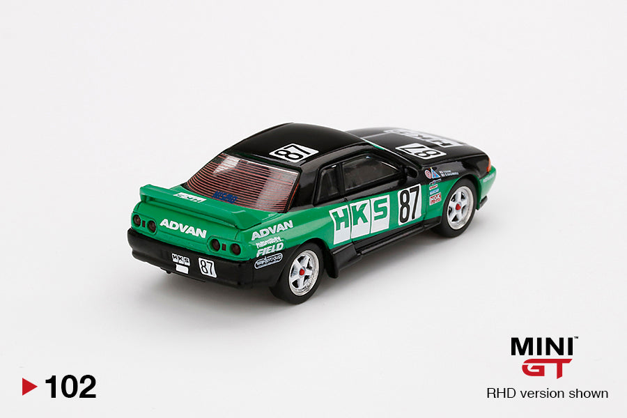 Mô hình xe Mini GT 1:64 Nissan Skyline GT-R R32 Gr. A #87 HKS 1992 Group A. - MGT00102