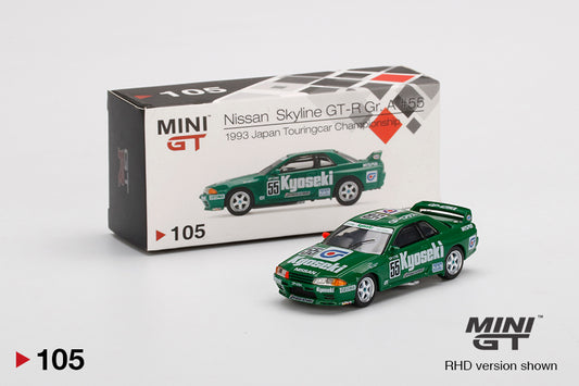 Mô hình xe Mini GT 1:64 Nissan Skyline GT-R (R32) Gr. A #55 Kyoseki - MGT00105-R