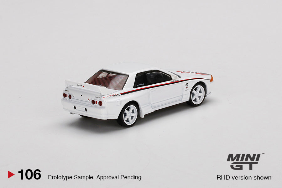 Mô hình xe Mini GT 1:64 Nissan Skyline GT-R (R32) Nismo S-Tune White - MGT00106