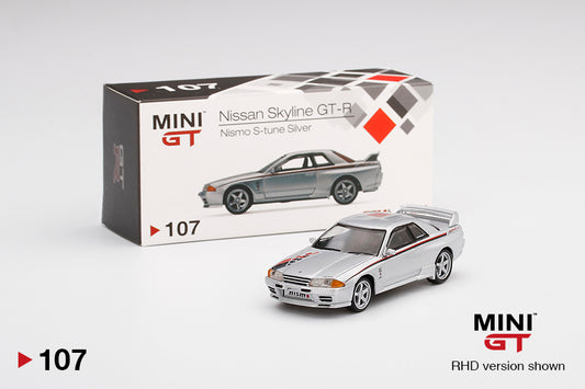 Mô hình xe Mini GT 1:64 Nissan Skyline GT-R (R32) Nismo S-Tune Silver - MGT00107