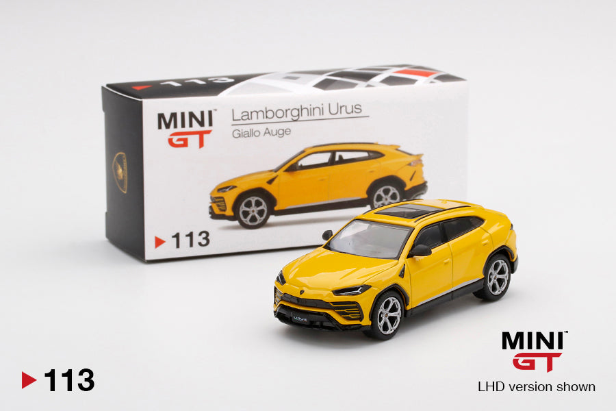 Mô hình xe Mini GT 1:64 Lamborghini Urus - Giallo Auge - MGT00113
