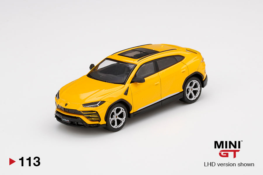 Mô hình xe Mini GT 1:64 Lamborghini Urus - Giallo Auge - MGT00113