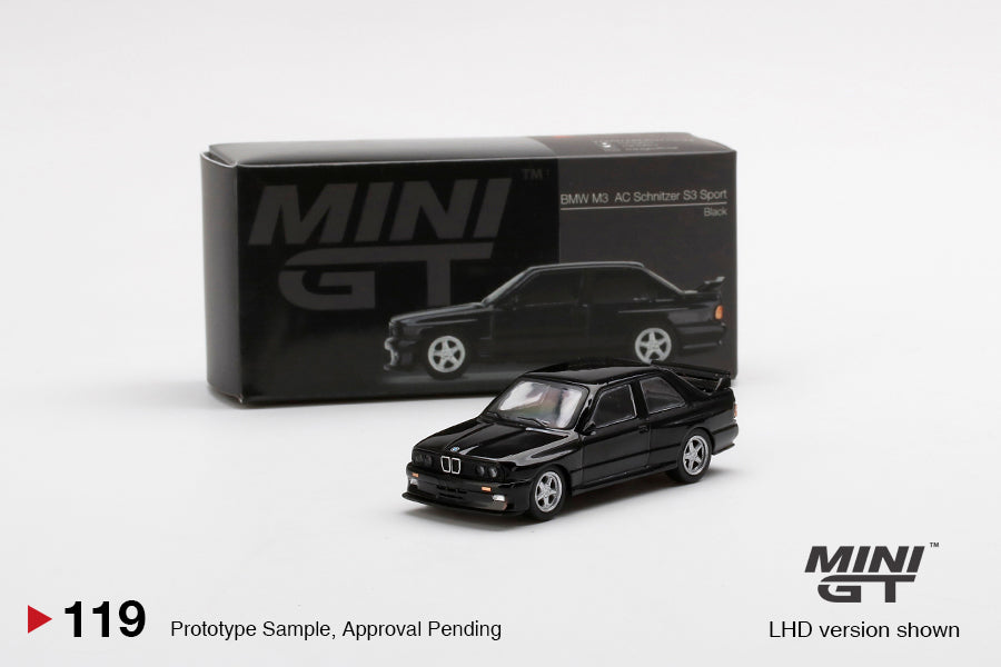 Mô hình xe Mini GT 1:64 BMW M3 AC Schnitzer S3 Sport Black - MGT00119
