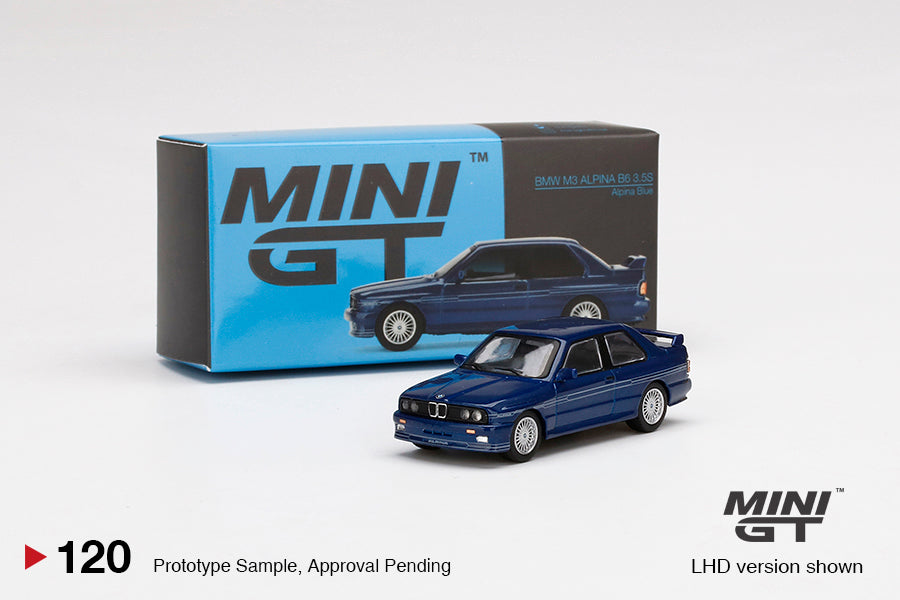 Mô hình xe Mini GT 1:64 BMW M3 (E30) ALPINA B6 3.5S Alpina Blue - MGT00120