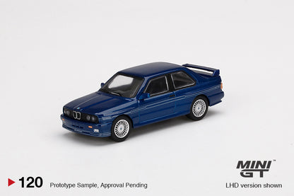 Mô hình xe Mini GT 1:64 BMW M3 (E30) ALPINA B6 3.5S Alpina Blue - MGT00120