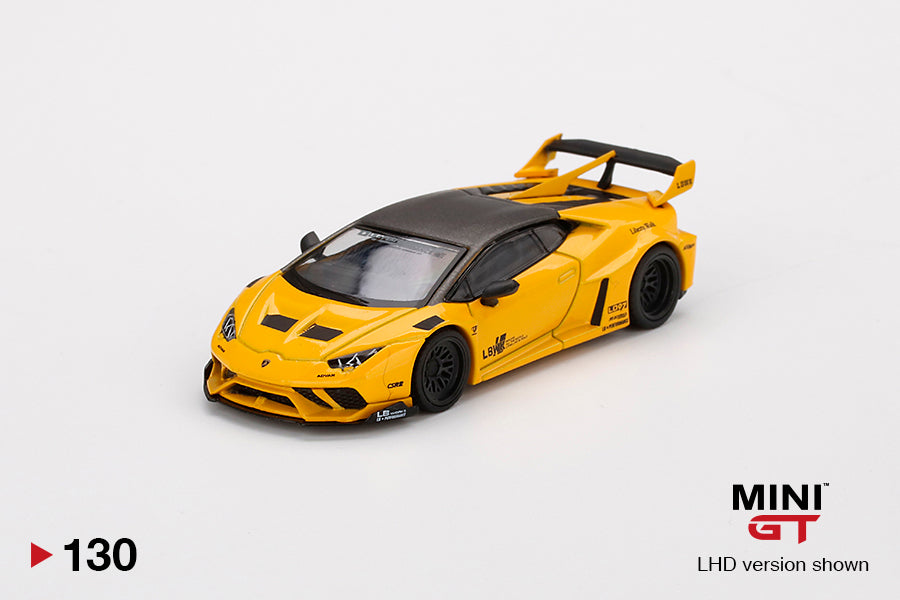 Mô hình xe Mini GT 1:64 LB★WORKS Lamborghini Huracán GT - Giallo Auge - MGT00130