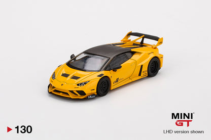Mô hình xe Mini GT 1:64 LB★WORKS Lamborghini Huracán GT - Giallo Auge - MGT00130