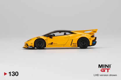 Mô hình xe Mini GT 1:64 LB★WORKS Lamborghini Huracán GT - Giallo Auge - MGT00130