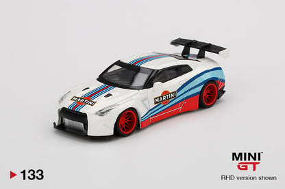 Mô hình xe Mini GT 1:64 LB WORKS Nissan GT-R (R35) Martini Racing - MGT00133