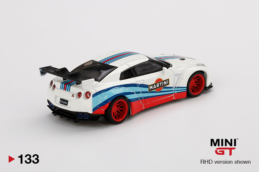 Mô hình xe Mini GT 1:64 LB WORKS Nissan GT-R (R35) Martini Racing - MGT00133