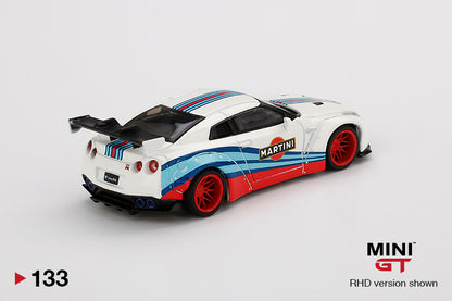 Mô hình xe Mini GT 1:64 LB WORKS Nissan GT-R (R35) Martini Racing - MGT00133