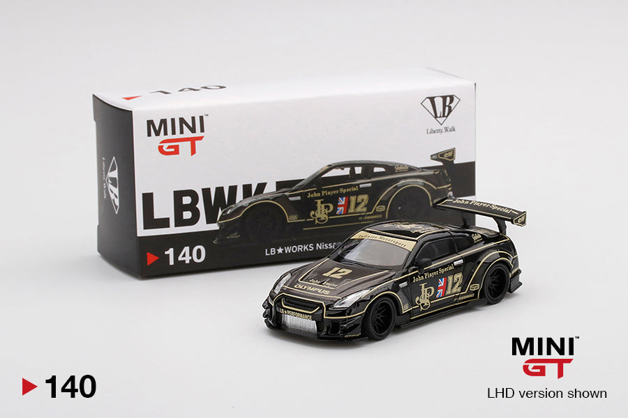 Mô hình xe Mini GT 1:64 LB★WORKS Nissan GT-R R35 Type 2 Rear Wing Version 3 JPS - MGT00140
