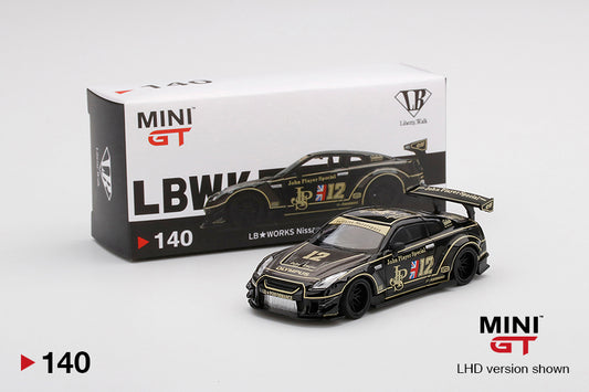 Mô hình xe Mini GT 1:64 LB★WORKS Nissan GT-R R35 Type 2 Rear Wing Version 3 JPS - MGT00140
