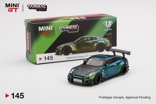Mô hình xe Mini GT 1:64 LB★WORKS Nissan GT-R (R35) Magic Green - MGT00145