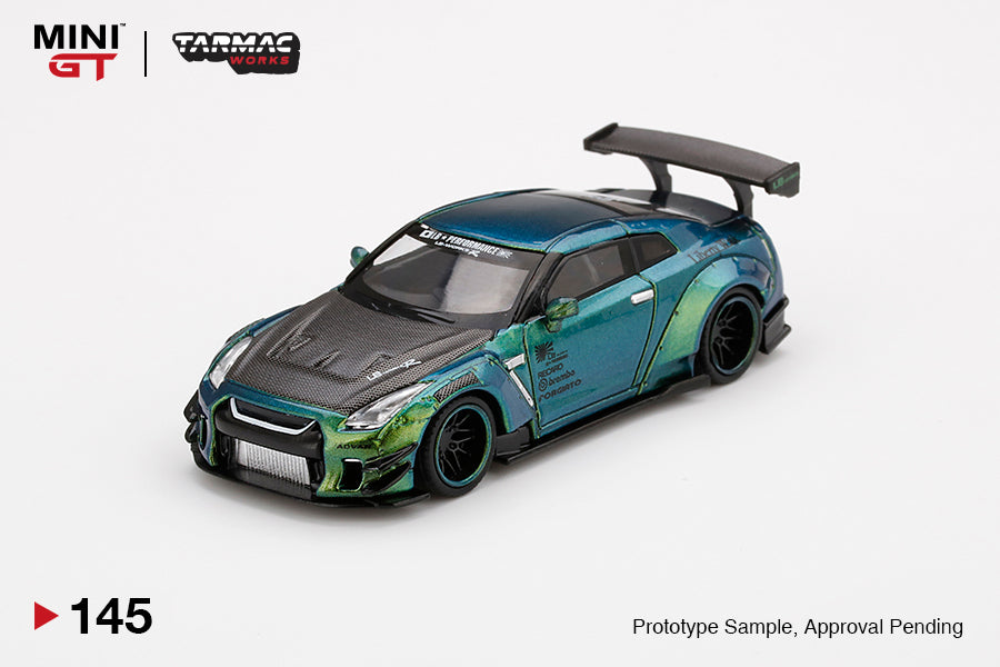 Mô hình xe Mini GT 1:64 LB★WORKS Nissan GT-R (R35) Magic Green - MGT00145