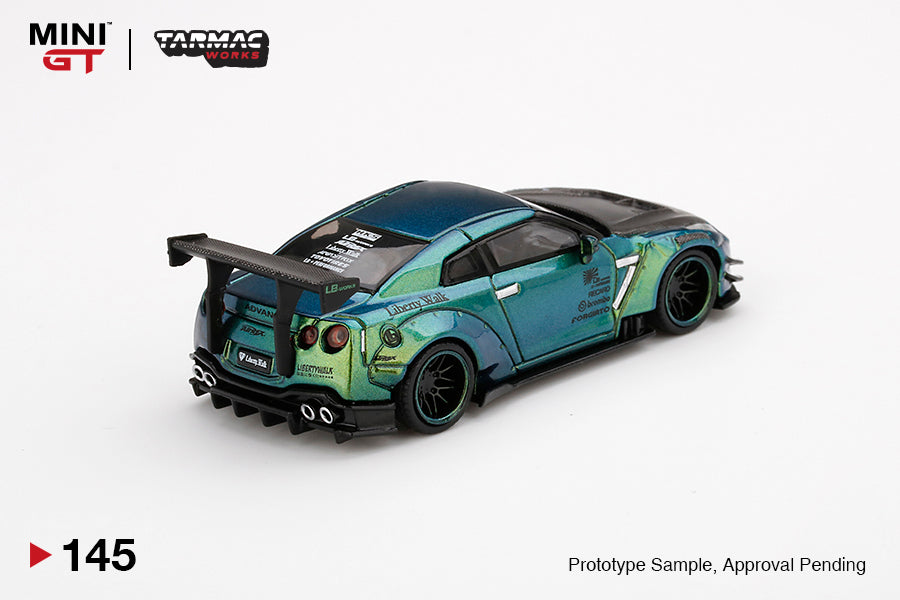 Mô hình xe Mini GT 1:64 LB★WORKS Nissan GT-R (R35) Magic Green - MGT00145