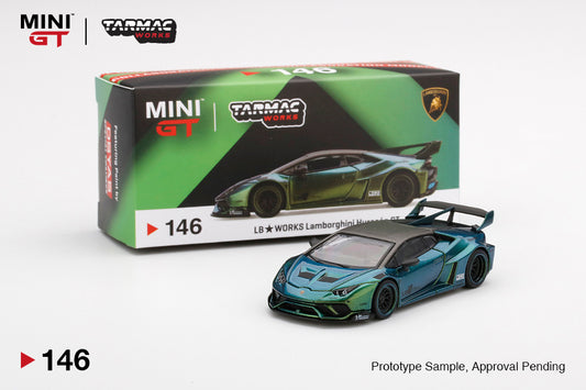 Mô hình xe Mini GT 1:64 LB★WORKS Lamborghini Huracán GT Magic Green - MGT00146