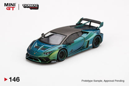 Mô hình xe Mini GT 1:64 LB★WORKS Lamborghini Huracán GT Magic Green - MGT00146