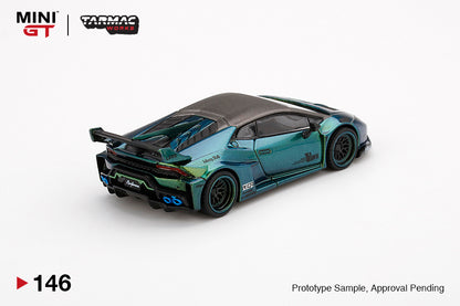 Mô hình xe Mini GT 1:64 LB★WORKS Lamborghini Huracán GT Magic Green - MGT00146