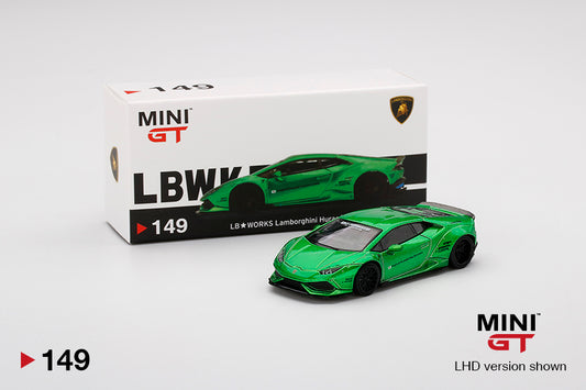 Mô hình xe Mini GT 1:64 LB★WORKS Lamborghini Huracán ver. 2 Green - MGT00149